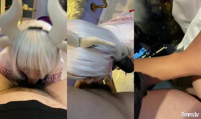 【跨年甄選❤️極品蘿莉】漂亮女友喵喵COS卡姆依龍女僕 跪舔深喉 無套猛烈抽插 呻吟內射女友精緻浪穴 高清720P