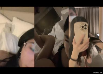 高身長メガネのYujie Hotelが独身男性を誘ってカメラを持ってセックスして撮影してから性交する