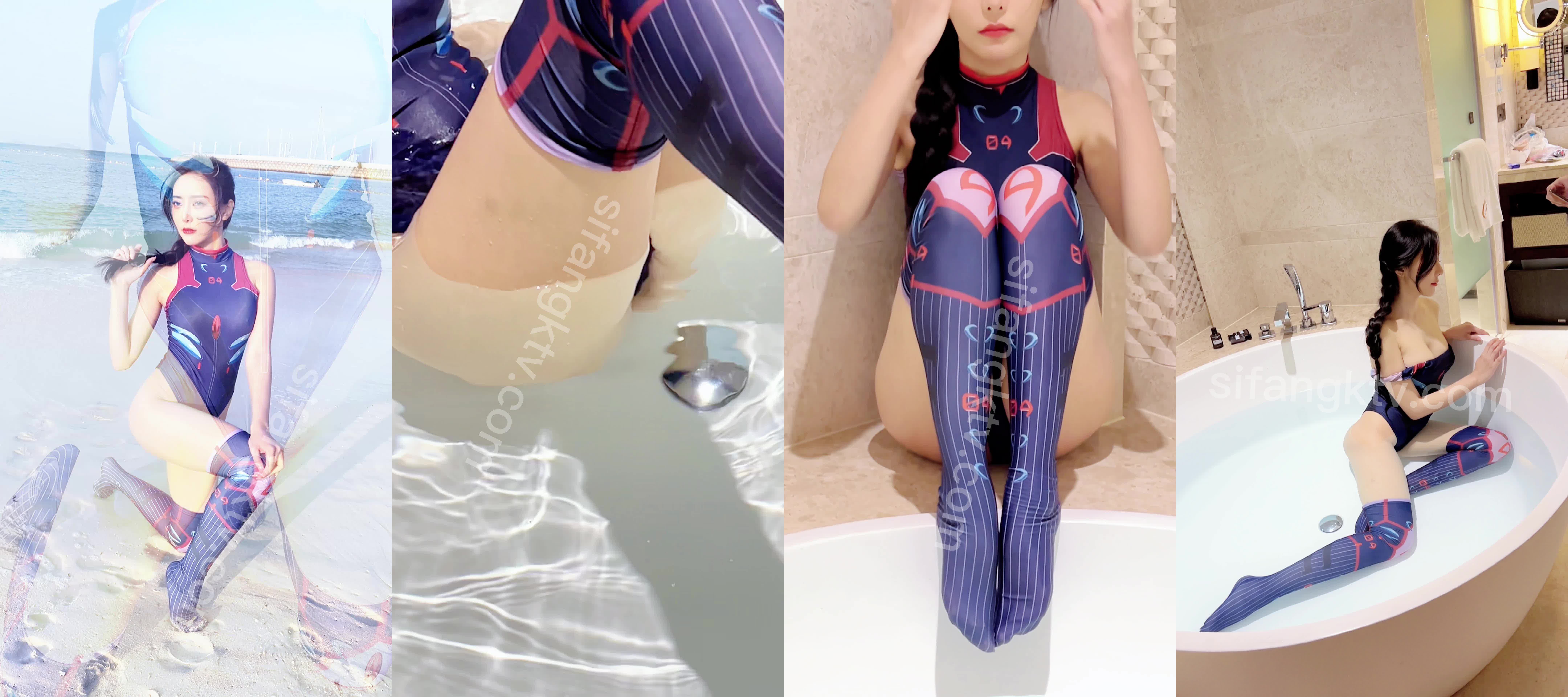 【頂級顏值❤️美豔女神】秀人超人氣女神『王馨瑤』無內突破凸點死庫水