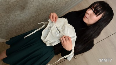 072421_506 Ma'am, please let me buy your current underwear! ~Thickly Haired Ma'am's Bra and Panty Set~